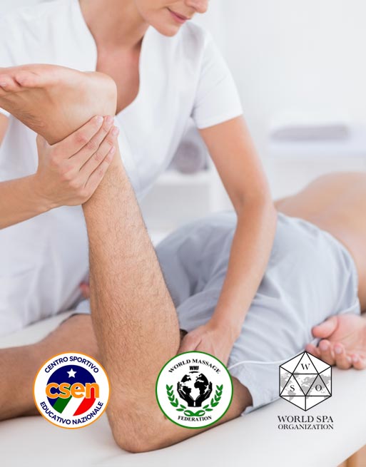 Percorso di Operatore Massaggio Sportivo approvato CSEN, WMF e WSO