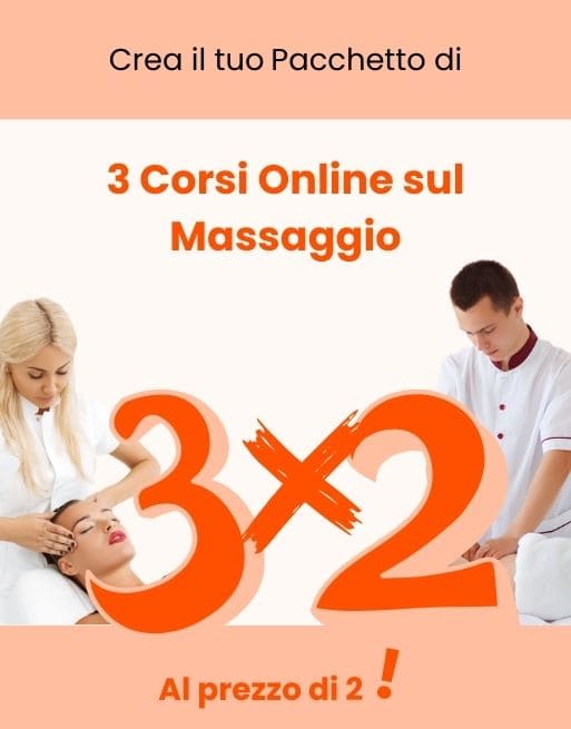 Promo 3X2 Corsi Online di Masaggio