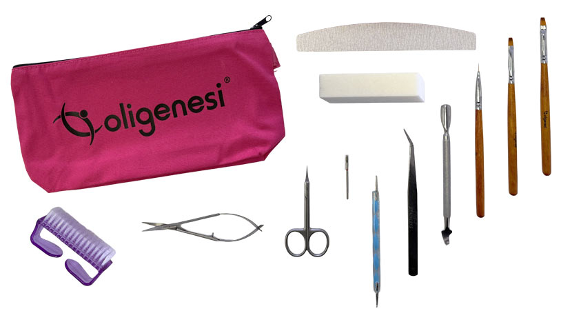 Kit per il Corso di Ricostruzione Unghie in Gel, Dry Manicure e Nail Art