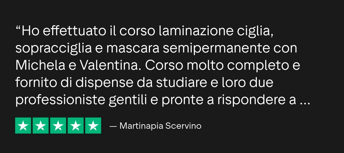 Testimonianza Percorso Lashmaker