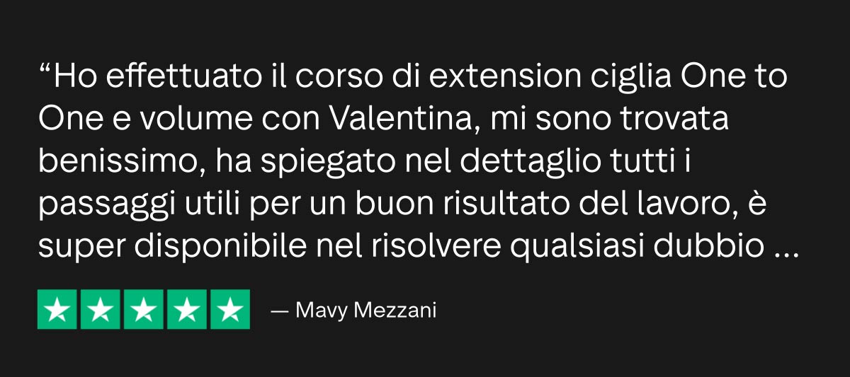 Testimonianza Percorso Lashmaker