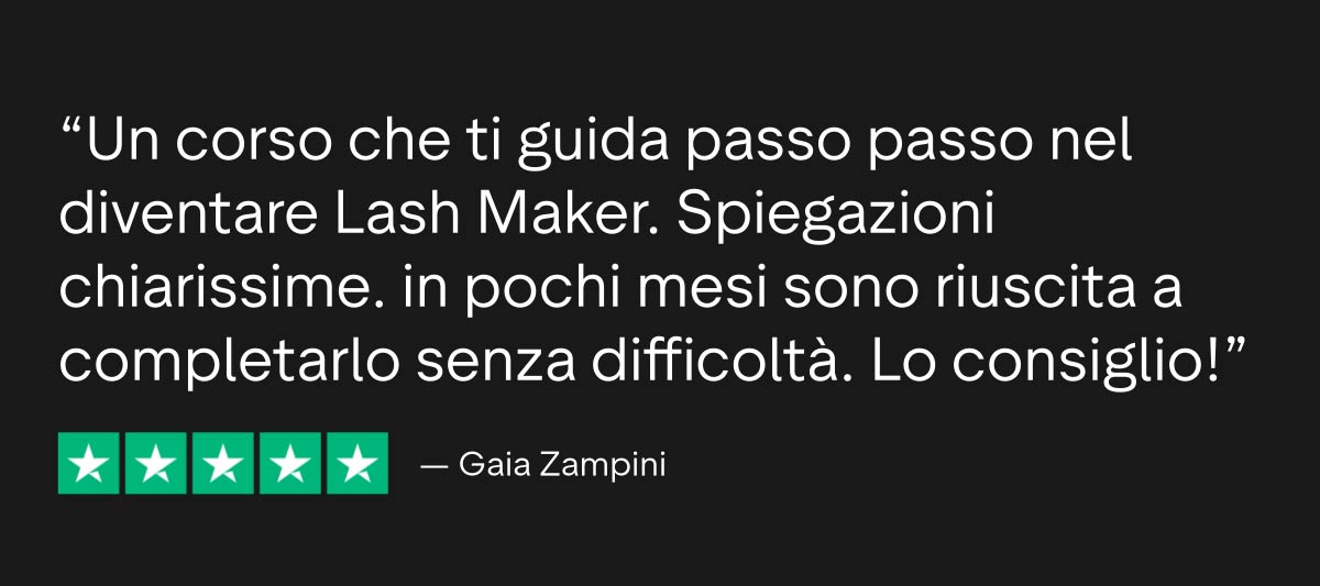 Testimonianza Percorso Lashmaker